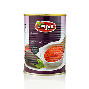 کنسرو خوراک بادمجان تبرک