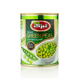 کنسرو نخود سبز تبرک