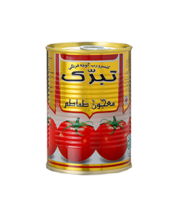 رب گوجه فرنگی حلبی تبرک