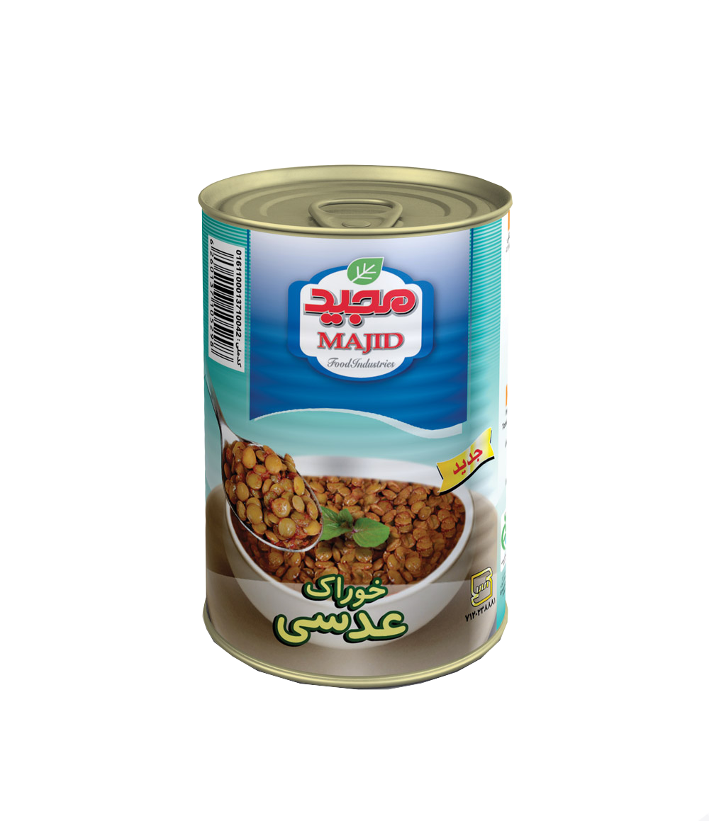 کنسرو عدس مجید