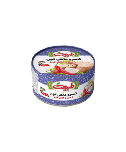 کنسرو ماهی تون با سیر و فلفل طبیعت