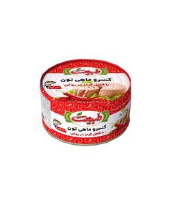 کنسرو ماهی تون با فلفل قرمز در روغن طبیعت