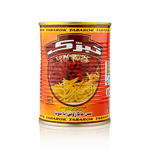 کنسرو سس ماکارونی با سویا تبرک